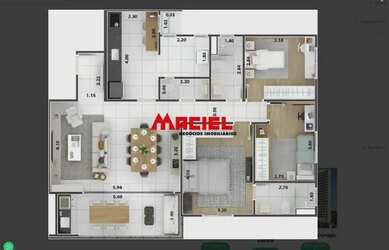 Imagem 2: Apartamento Padrão em Taubaté