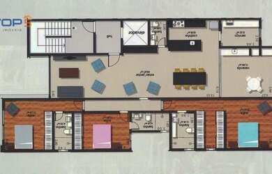 Imagem 2: Apartamento com 3 dormitórios à venda, 170 m² por R$ 1.230.000,00 - Cascatinha - Juiz de F