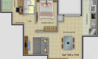 Imagem 3: Apartamento com 2 dormitórios no bairro Guarani em Novo Hamburgo. Ref.:158