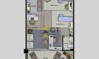 Imagem 5: Sala, 95 m² - venda por R$ 1.133.900,00 ou aluguel por R$ 5.900,01/mês - Metropolitan Med