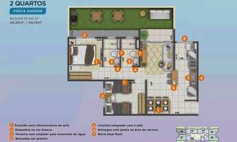 Imagem 6: Estilo Ponta Negra - 49 m², 02 Qts R$ 245 Mil Na Planta