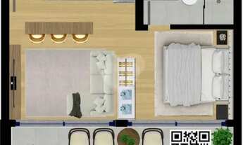 Imagem 3: Studio para venda possui 20 metros quadrados com 1 quarto em Centro - Curitiba - PR