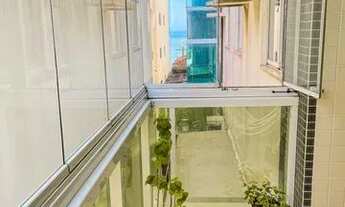 Imagem 2: MOBILIADO!!! Apto na Enseada Azul Prédio frente ao mar! 2 Quartos com suíte, fechamento de