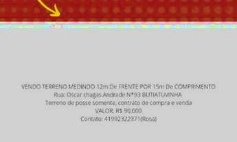 Imagem: Vendo terreno