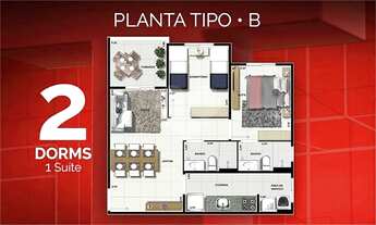 Imagem 5: Apartamento com 1 Quarto à Venda, 38,60 m² por R$ 333.500