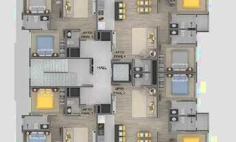 Imagem 3: Apartamento para venda possui 65 metros quadrados com 2 quartos em Acaraú - Ubatuba - SP