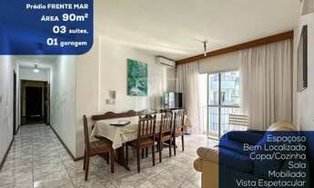 Imagem 1: Apartamento Aluguel prédio frente mar R$3.800 3 suítes com Vista Mar Parcial