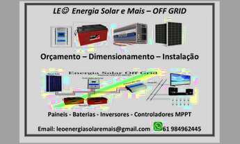 Imagem 4: Energia solar. Acabou a energia? Cansado de ficar no escuro? Off grid tem energia