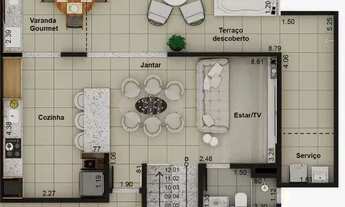 Imagem 4: Cobertura com 3 quartos à venda, 147 m² por R$ 869.900 - São Pedro - Juiz de Fora/MG