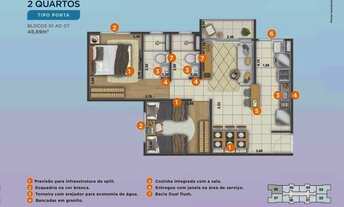 Imagem 7: Estilo Ponta Negra - 49 m², 02 Qts R$ 245 Mil Na Planta