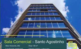 Imagem: Sala para alugar, 138 m² e 03 vagas - Santo
