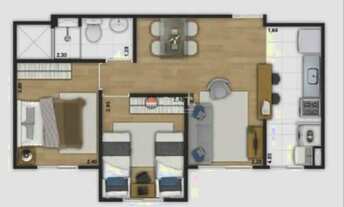 Imagem 2: Apartamento de 2 quartos para alugar no bairro Parque são bento