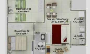 Imagem 3: NEO COLORI Apartamento com 2 dormitórios