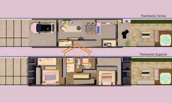 Imagem 6: Sobrado Geminado 140m², 1 Suíte + 2 Dormitórios, Loc. Privilegiada no Bairro Costa e Silva