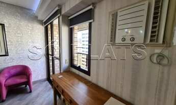 Imagem 6: Flat em Moema, andar alto, próximo a estações de Metrô e shopping. Locação imediata e sem