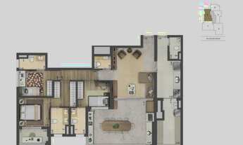 Imagem 2: APARTAMENTO DE 136,84M², 3 SUÍTES, TERRAÇO GOURMET COM 2 VAGAS À VENDA - BROOKLIN - SÃO PA