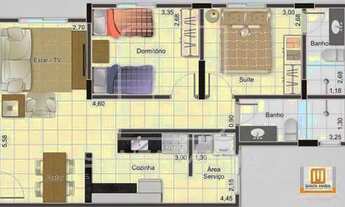 Imagem: Apartamento (tipo - padrao) 2 dormitórios