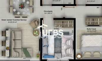 Imagem 2: Lux Oeste - Apartamento 2 quartos, sendo 1 suíte