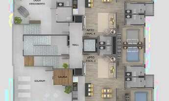 Imagem 6: Apartamento para venda possui 65 metros quadrados com 2 quartos em Acaraú - Ubatuba - SP