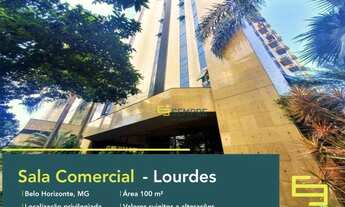 Imagem: Sala para alugar, 100 m² e 01 vaga - Lourdes