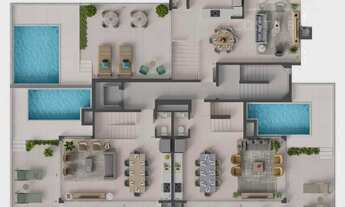 Imagem 3: Amplo apartamento garden com piscina exclusiva e gourmet!