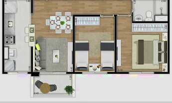 Imagem 2: 2 Dormitórios com sacada 1 vaga Penha em obras