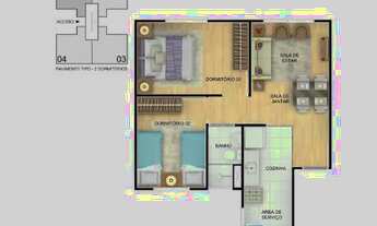 Imagem 3: Aluga-se Apartamento 2 quartos R$ 800,00