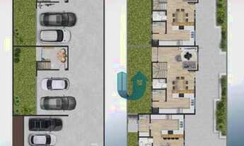 Imagem 5: Casas estilo townhouse com 3 quartos sendo 1 suite e 2 vagas no subsolo