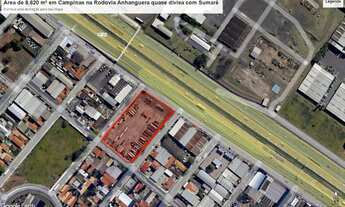 Imagem 2: Área de 8.620 m² em Campinas na Rodovia Anhanguera quase divisa com Sumaré