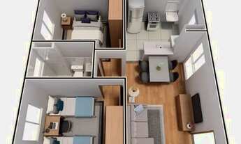 Imagem 3: Apartamento para venda com 39 metros quadrados com 2 quartos Jardim Nova Esperança, Setor