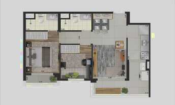 Imagem 2: Apartamento 2 dormitórios com vaga . Pronto para morar MOEMA