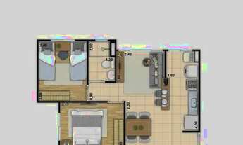 Imagem 6: Parque Ville Violeta, 2 dormitorios, entra no MCMV