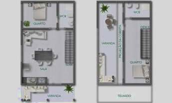 Imagem 7: Casa de condomínio para venda com 120 metros quadrados com 2 quartos em Centro - Paripueir