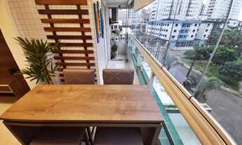 Imagem 7: Apartamento 02 dormitórios, com linda varanda gourmet, na Guilhermina em Praia Grande - SP