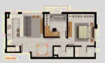 Imagem 4: Apartamento para Venda - 55.49m², 2 dormitórios, sendo 1 suites, 1 vaga - Petrópolis