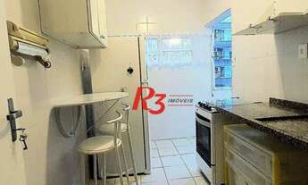 Imagem 4: Apartamento com 1 dormitório para alugar, 69 m² por R$ 3.500,00/mês - José Menino - Santos