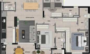 Imagem 4: Cód.: 10654 - Apartamento com 3 dormitórios à venda, 117 m² por R$ 1.200.000 - Jardim Paul