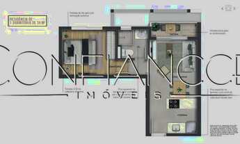 Imagem 7: Apartamento á Venda 2 Quartos, 1 Suíte e 1 Vaga de Garagem