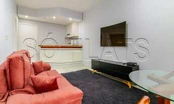 Imagem 2: Apartamento mobiliado em Alphaville com varanda e vaga, Flat Le Bougainville