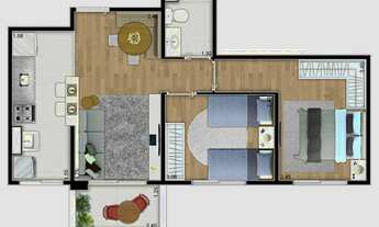 Imagem 4: 2 Dormitórios com sacada 1 vaga Penha em obras