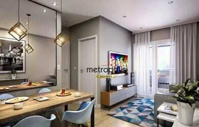 Imagem 2: Apartamento à venda, 55 m² por R$ 414.000,00 - Vila Tibiriçá - Santo André/SP