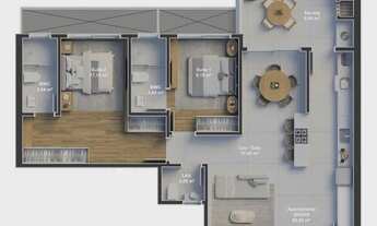 Imagem 6: Apartamento 2 Dormitórios para venda em Florianópolis - SC