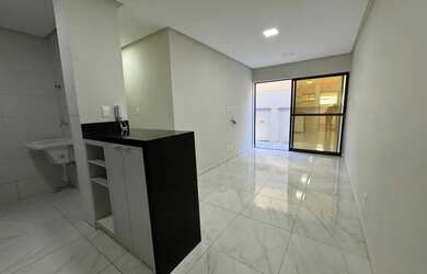 Imagem 2: Apartamento com 2 dormitórios, sala, cozinha americana e varanda para alugar, 55 m² por R