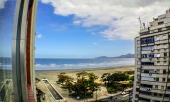 Imagem 4: A 72 metros da praia, com vista mar! Amplo 3 dormitórios no Gonzaga Santos/SP
