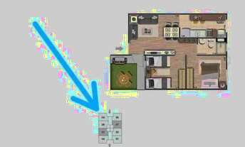 Imagem 2: Apartamento 2 quartos - 1° andar com Garden