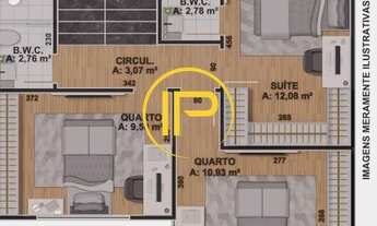 Imagem 3: Sobrado com 3 Quartos com suíte, 113m², Portão