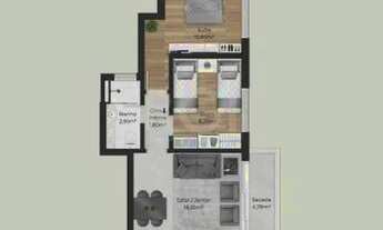 Imagem 3: Apartamento para Venda - 75.33m², 2 dormitórios, 2 vagas - Menino Deus