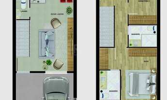 Imagem 4: Casa Condominio para Venda - 94.47m², 3 dormitórios, sendo 1 suites, 1 vaga - Medianeira