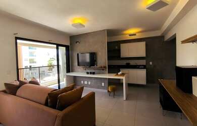 Imagem 2: Studio mobiliado com varanda gourmet, cond. c lazer completo /43m²