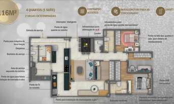 Imagem 4: Apartamento para venda de 90m² até 116m² com 3 quartos